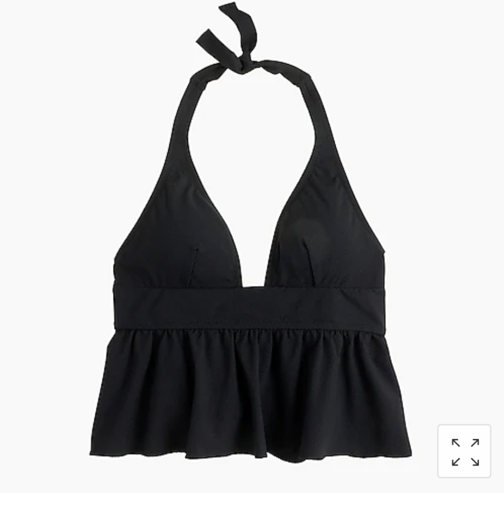 J Crew Peplum Tankini Top